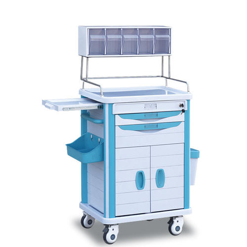 Hospital Stainless Steel Luxury Anesthesia Trolley Emergency Trolley/ First aid, anesthesia, daily care