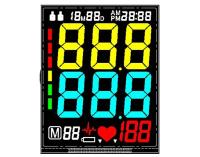 Module d'affichage à cristaux liquides de segment de Digital 7, écran transparent de module d'affichage à cristaux liquides de Va pour le Sphygmomanometer
