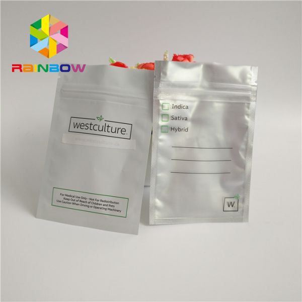 El empaquetado de Matte Dried Flowers Plastic Zipper empaqueta el logotipo de encargo 120mic