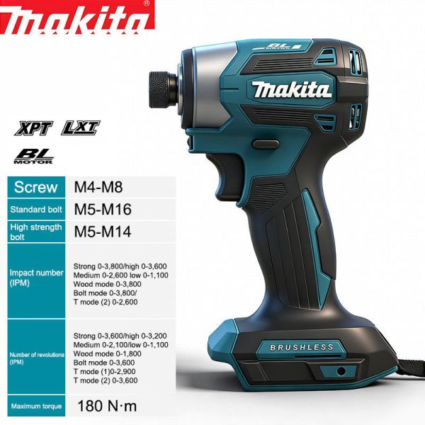 Electric Key Wrench Torque Tools Drill Screwdriver 180N.m Power Tools Wireless Drill  Impact Screw Driver