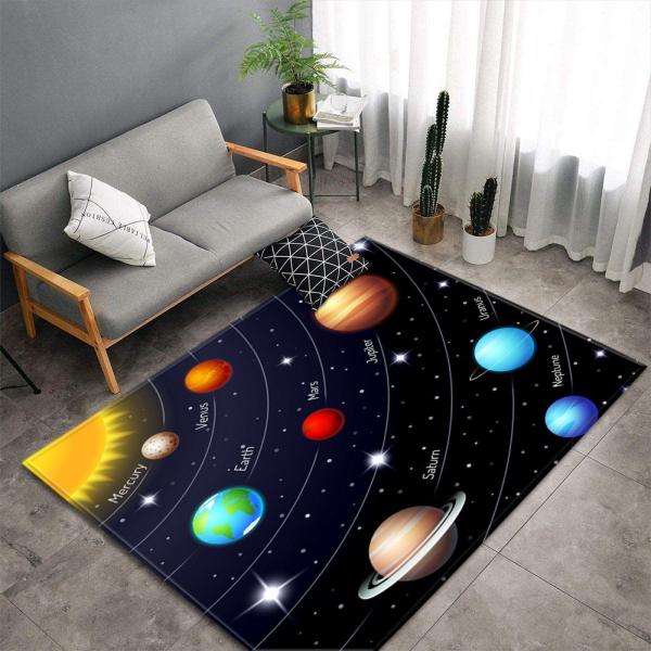 Tapis en gros de plancher de chambre à coucher de style d'Institut central des statistiques de plume de ciel de nouvelle de bande dessinée grande source étoilée de tapis