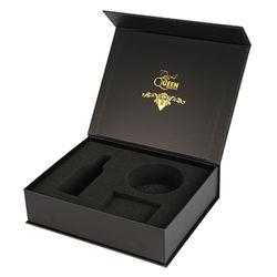 Presente de empacotamento de vidro magnético de 3 caixas do vinho da garrafa com divisores