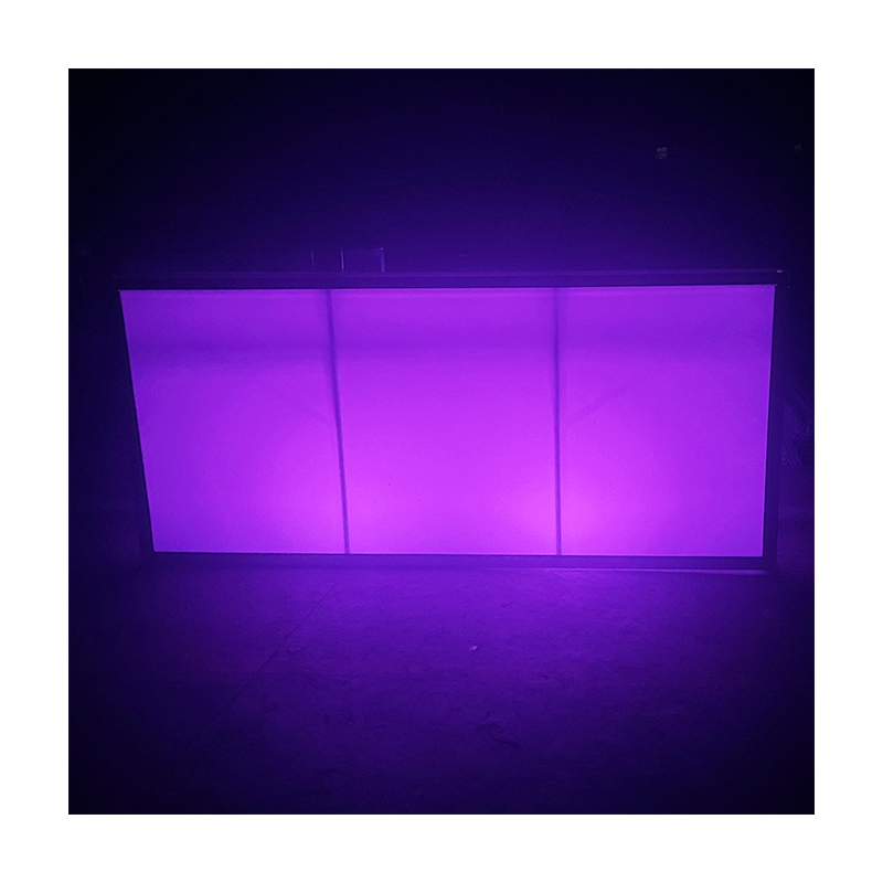 WENDING LED Purple Illuminated Wedding Reception Desk – Romantic Light-Up Sign