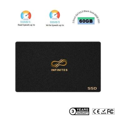 2.5 pouces SATA III Disque d'état solide 120 Go 240 Go 480 Go SSD pour ordinateur portable / bureau SSD 2,5  64 Go