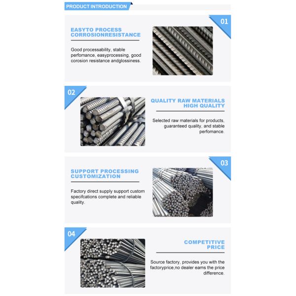 HRB400 HRB500 Rebars 6mm 8mm 10mm 12mm for Construction Custom Alloy Or Not Is Alloy