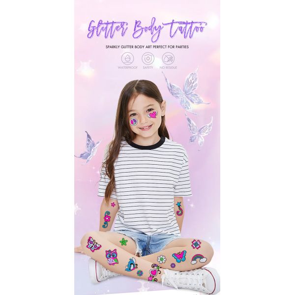 Digital Printing Custom Made Temporary Tattoo Sticker Short Term For Kids
