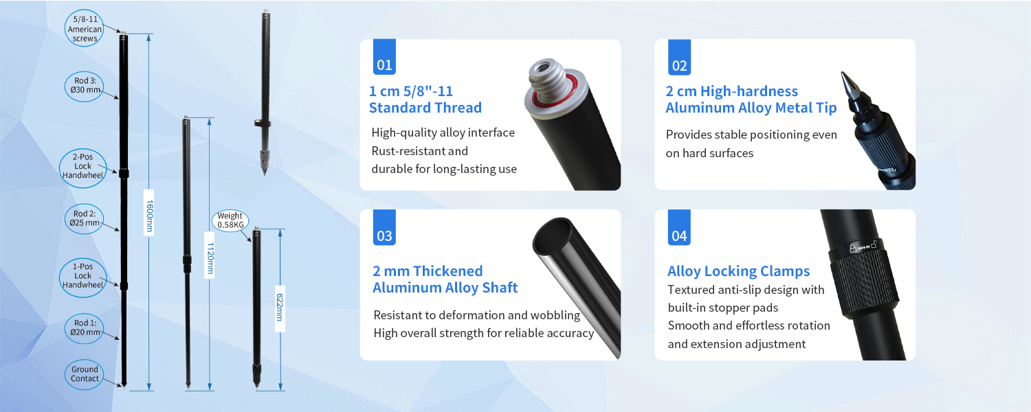 3016 Mini Telescopic Survey Pole