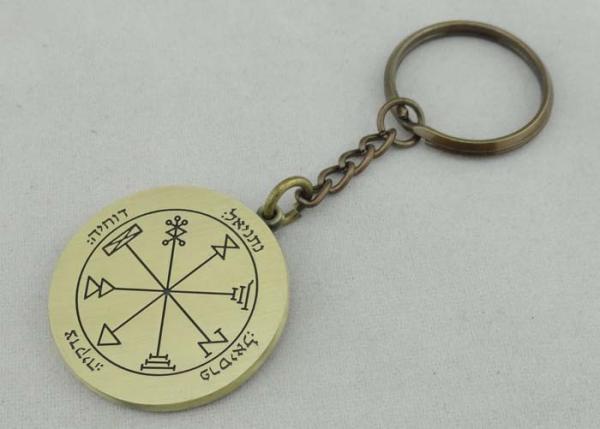 Promotional Russia Personalized Key Chain With Soft Enamel and Antique Brass Plating
