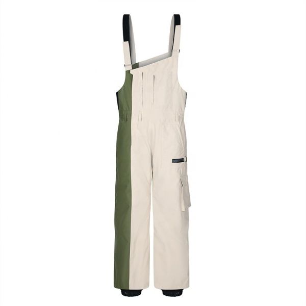 End Contrast Color Overalls with Windstopper Material Sportswear Type Ski Snow Wear