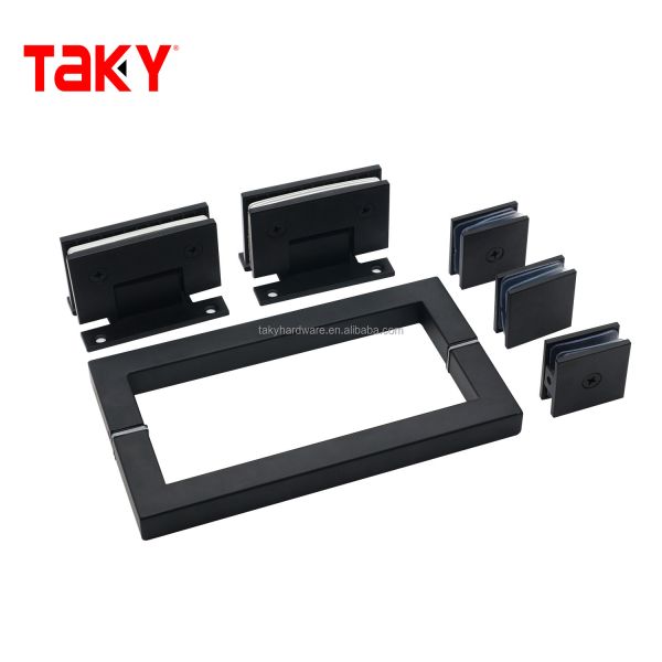 Стеклянные двери оборудование регулируемое 135 градусов стекло на стеклянный выпуклый край Душевые двери панцирь