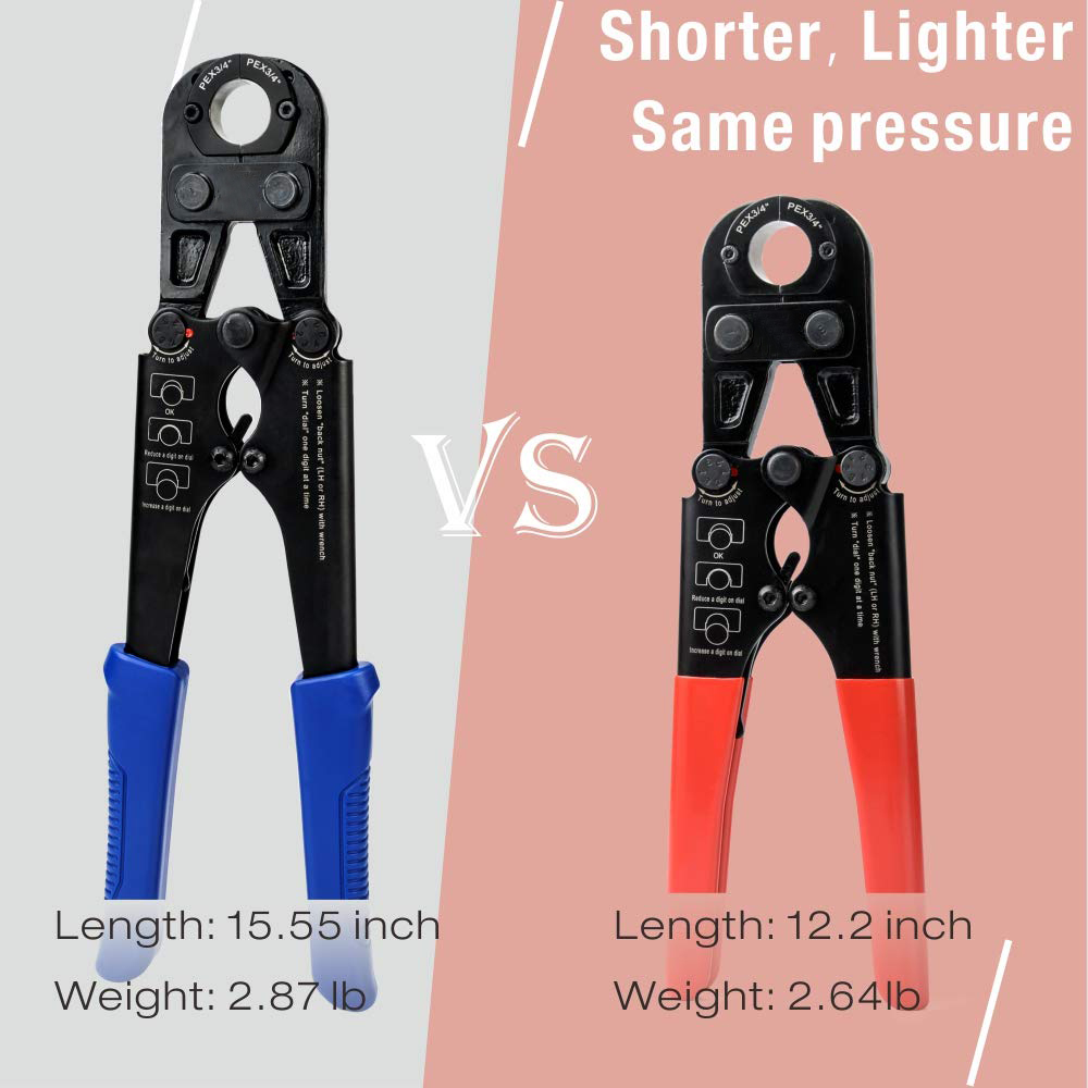 Practical PEX Crimping Tool Kit Anti Abrasion Portable Alloy Material