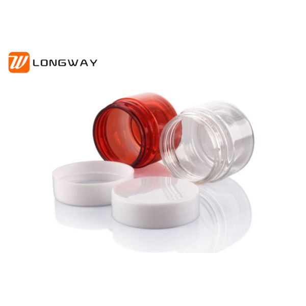 20g Amber Color PET Cream Jar with Wide Mouth for Cosmetic packaging