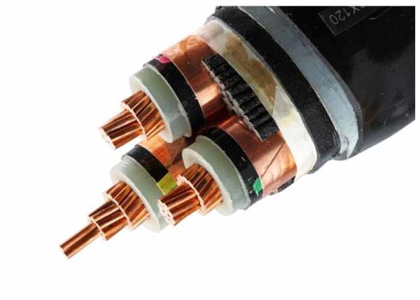 Three Phase CU / XLPE / STA / PVC Electrical Power Cable Steel Tape Armored High Voltage