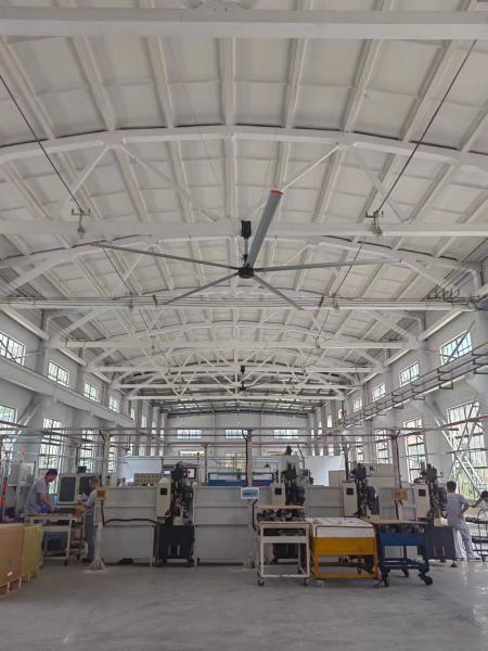 High Airflow Capacity PMSM Fans 24 Foot Industrial Ceiling Fan