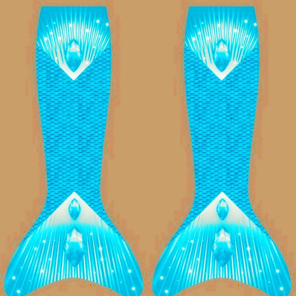 3D Scales Printed Ladies Mermaid Tail , Adult Mermaid Tail With Monofin