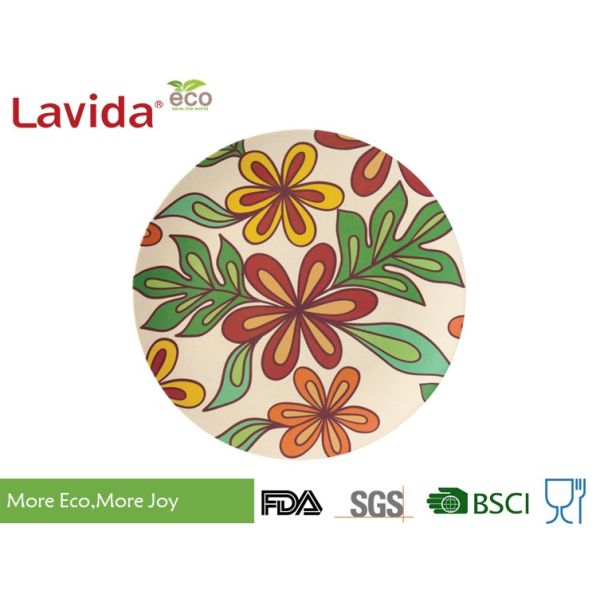 Picnic BBQ Eco Friendly Disposable Bamboo Plates Heavy Metal Free Food Safe