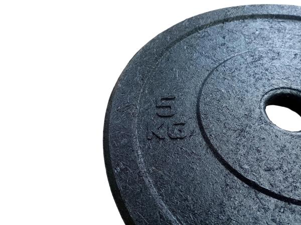 51mm Gym Rubber Plate Black Gym Bumper Plates 10kg For Training