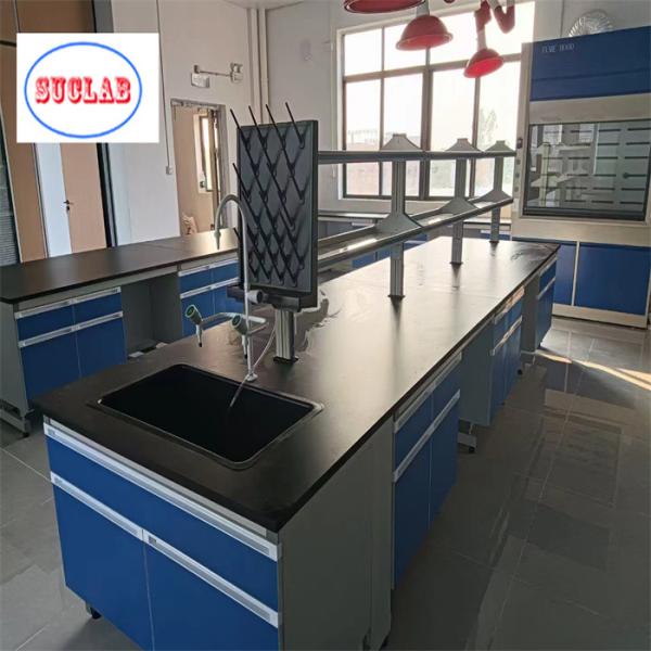 Fire Resistant  Chemistry Lab Workbench Laboratory Bench Malaysia With Chemical Resistant Surface