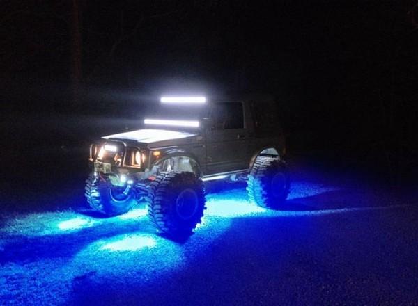 3 Color 4 Pods Waterproof IP68 Multicolor Rock Lights
