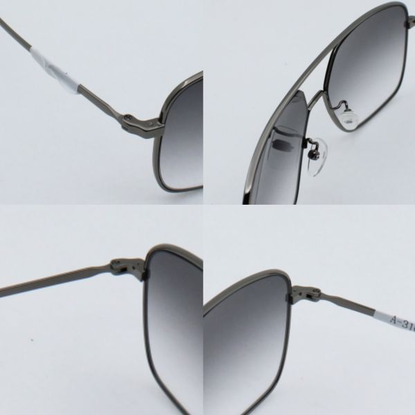 Men's Polarized Sunglasses Durable Metal Frame for Fishing Driving Golf Double bridge Eyeglasses UV 400 protection