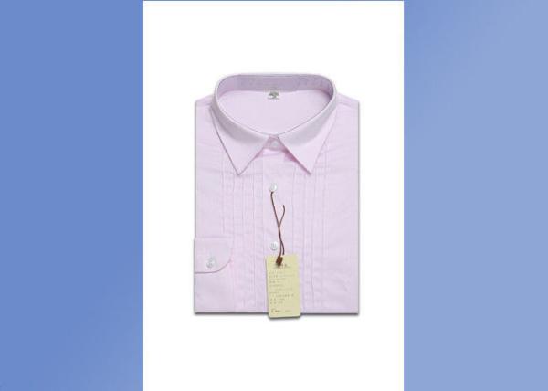 Pink Female Work Uniform Shirts 1 Breast Pocket As Business Office Clothing
