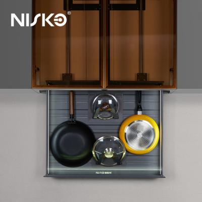 Pull Down Pantry Organizer Baskets Automatic Lifting 700mm 1000mm
