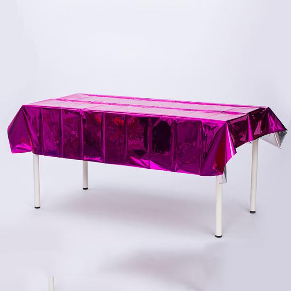 137x183cm Foil Plastic Tablecloth PET Aluminum Foil Tablecloth