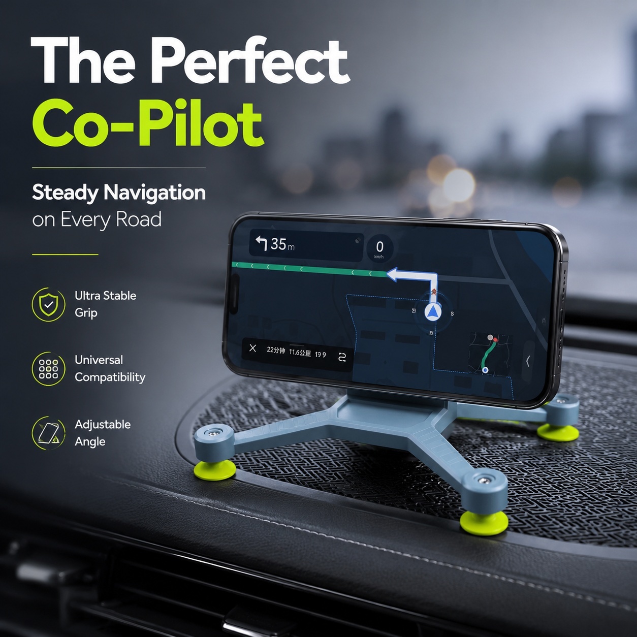 Magnetic Anti Slip 4 Claw Suction 3d Printing Car Interior Parts For Phone Holding