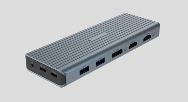 USB 3.1 Type C à 3 ports USB3.0 Hub avec éthernet gigabit RJ45 Adaptateur de port LAN Gris