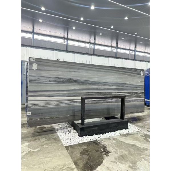 Italian Palissandro Blue Marble Luxury Stone Book-match Background Feature Wall Luxurious Flooring Stone