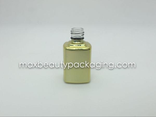 thick strong powder coating gel polish bottle UV metallic gold coating color gel polish bottle nail polish packaging