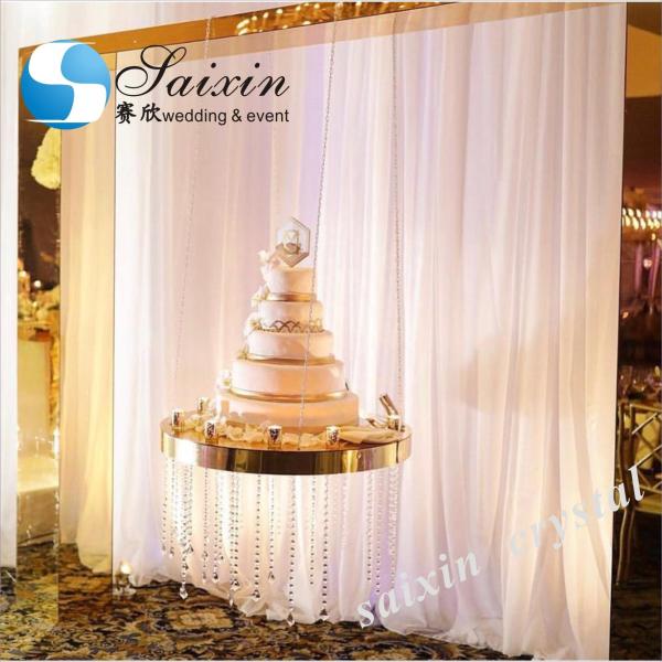 Venda quente decoração de tecido acrílico branco arcos para cenário de casamento
