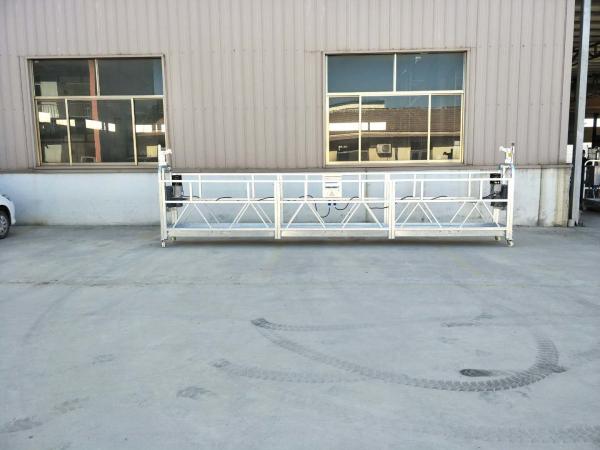 Aluminium ZLP630 6m safety lock suspended platform,  construction gondola