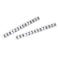 Spot Strip Digital Jewelry Tags Display Number For White Dollar Euro Transparent Black