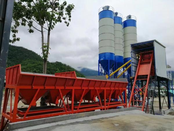HZS75 Big Automatic Concrete Batching Plant Dry/wet Ready Mix Stationary Concrete Batching Plants