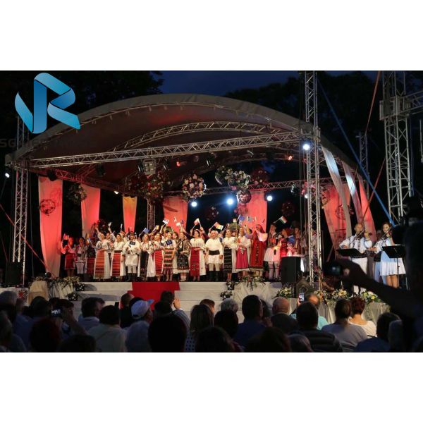 Lighting Tower Aluminum Arch Truss , Children Square / Banquet Party Truss