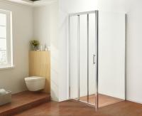 cerco Frameless deslizante 900x900x1900mm do chuveiro de 6mm
