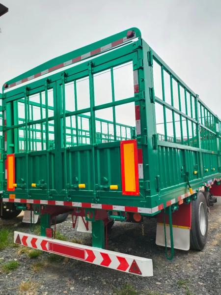 10 foot 3 Axle Fence Cargo Trailers Bulk Stake Cargo Trailers For Sale