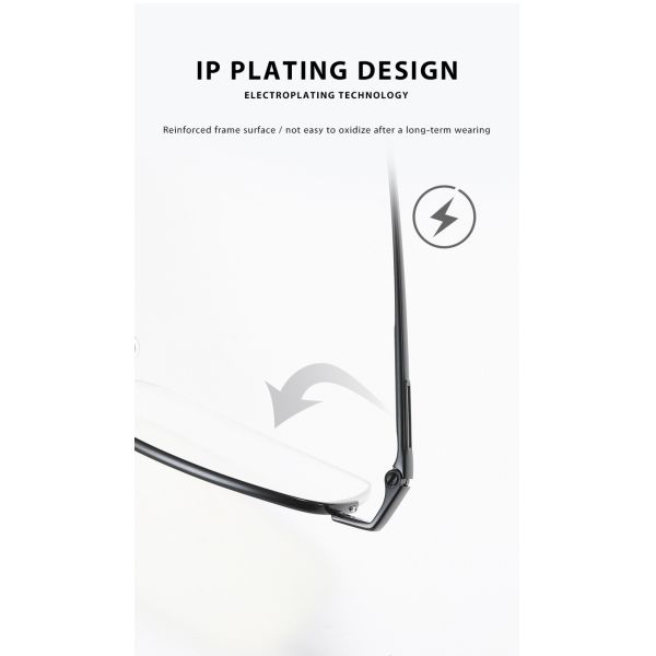 Оптически стекла гибкие, стекла металла титана оправы женщин людей половинные