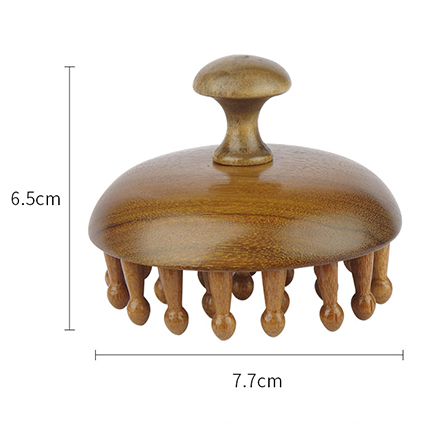 Scalp Massager Brush for Hair Growth Wooden Wide Tooth Hair Brush 1 Year Shelf Life