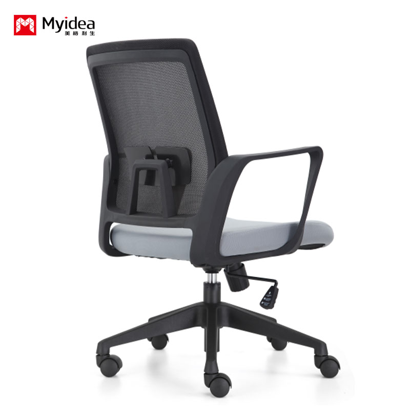 Ergonomic Staff Mesh Chair – High-Density Sponge Cushion, Breathable Mesh Fabric, Quiet Rolling Casters, and Certified Gas Lift Cylinder