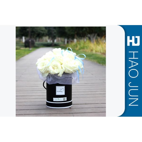 Yellow Roses Cardboard Flower Boxes With Ropes,Cardboard Tubes For Flowers Paper Packaging