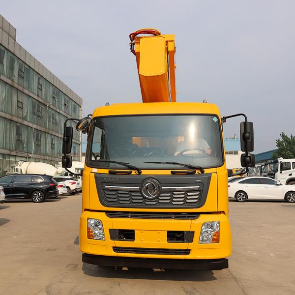 China Dongfeng 4*2 45m skylift mobile aerial truck mounted platform for south america