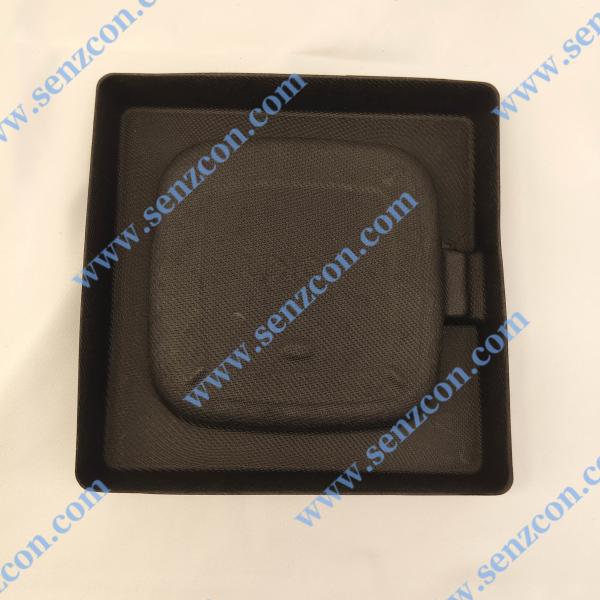 Direct factory supply of electronic products. Black embedded environmentally friendly pulp molding packaging base for TV set-top boxes, which is shockproof and drop-proof.