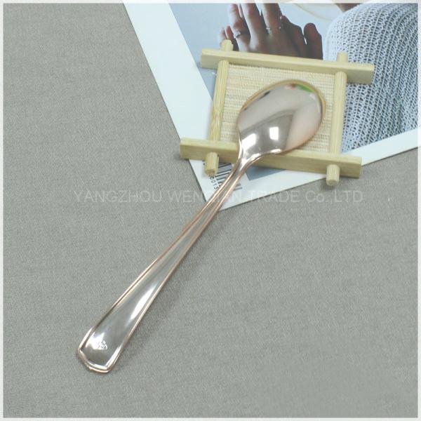 Disposable Rose Gold Plastic  Spoon Fork Knife Cutlery Set Wholesale High Quality 3 In 1 Cutlery Set Flatware Set