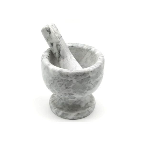 Manual Marble Stone Mortar And Pestle Garlic Masher For Kitchen Herb Spice