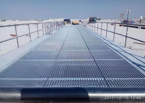 Welded Steel Bar Grate , Durable Metal Bar Grating For Deck Platform