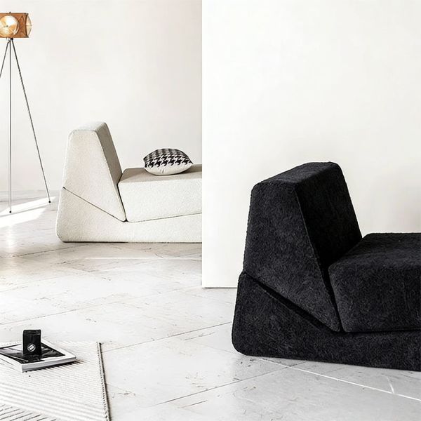 Modern Square Sectional Sofa Apartment Living Room Bedroom Recliner Sofa Bed Furniture Vacuum Compressed Modular Packing