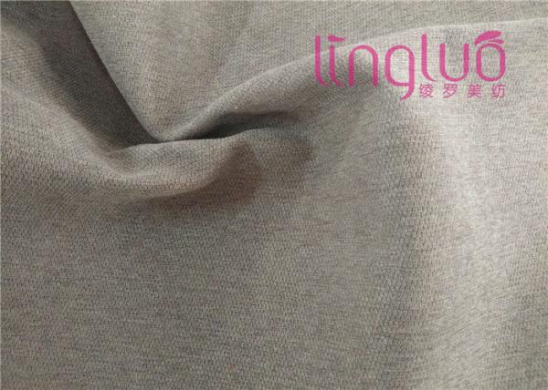 Double Twill Pattern Mixed Yarn 145cm Sofa Linen Fabric 350gsm