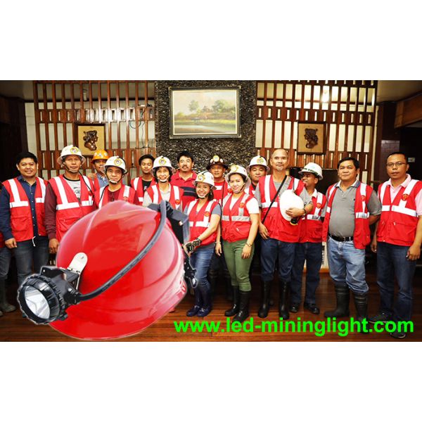 6.8Ah Panasonic Battery Mining Cap Lights 15000 Lux Coal Underground Hard Hat Battery